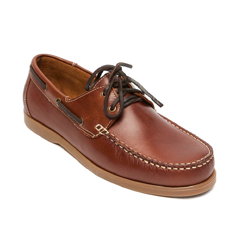 1345-Cuero Полуботинки муж.кожа-кожа светло-коричневый